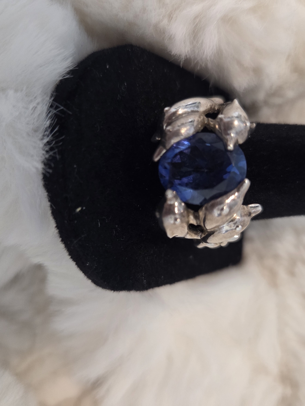 Stirling Silver Dolphin Ring - Sz 9